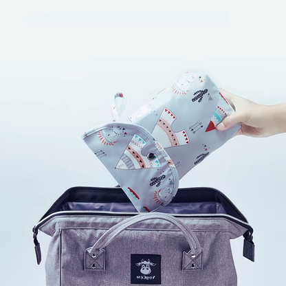 Waterproof Baby Nappy Portable Diaper Bag putting in a bigger bag.